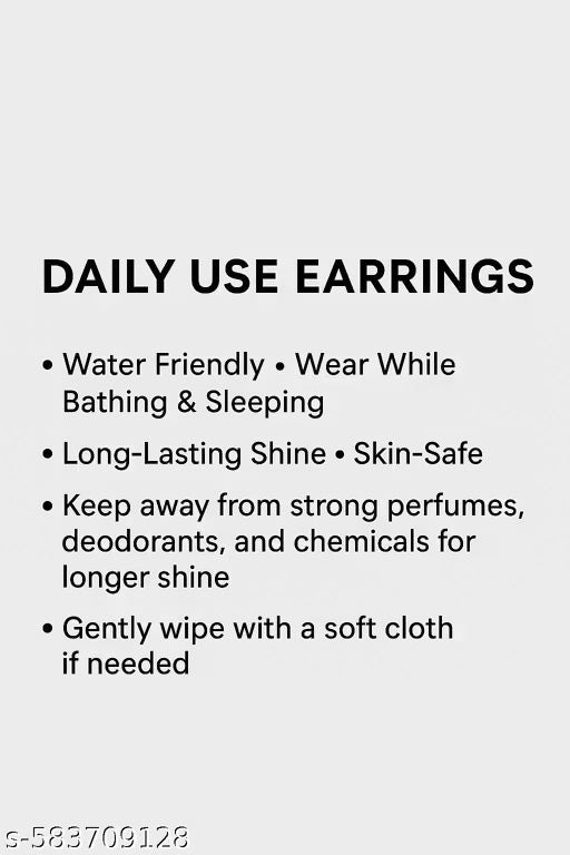 8 Pair Traditional Gold Plated Stud Earrings Combo for Women