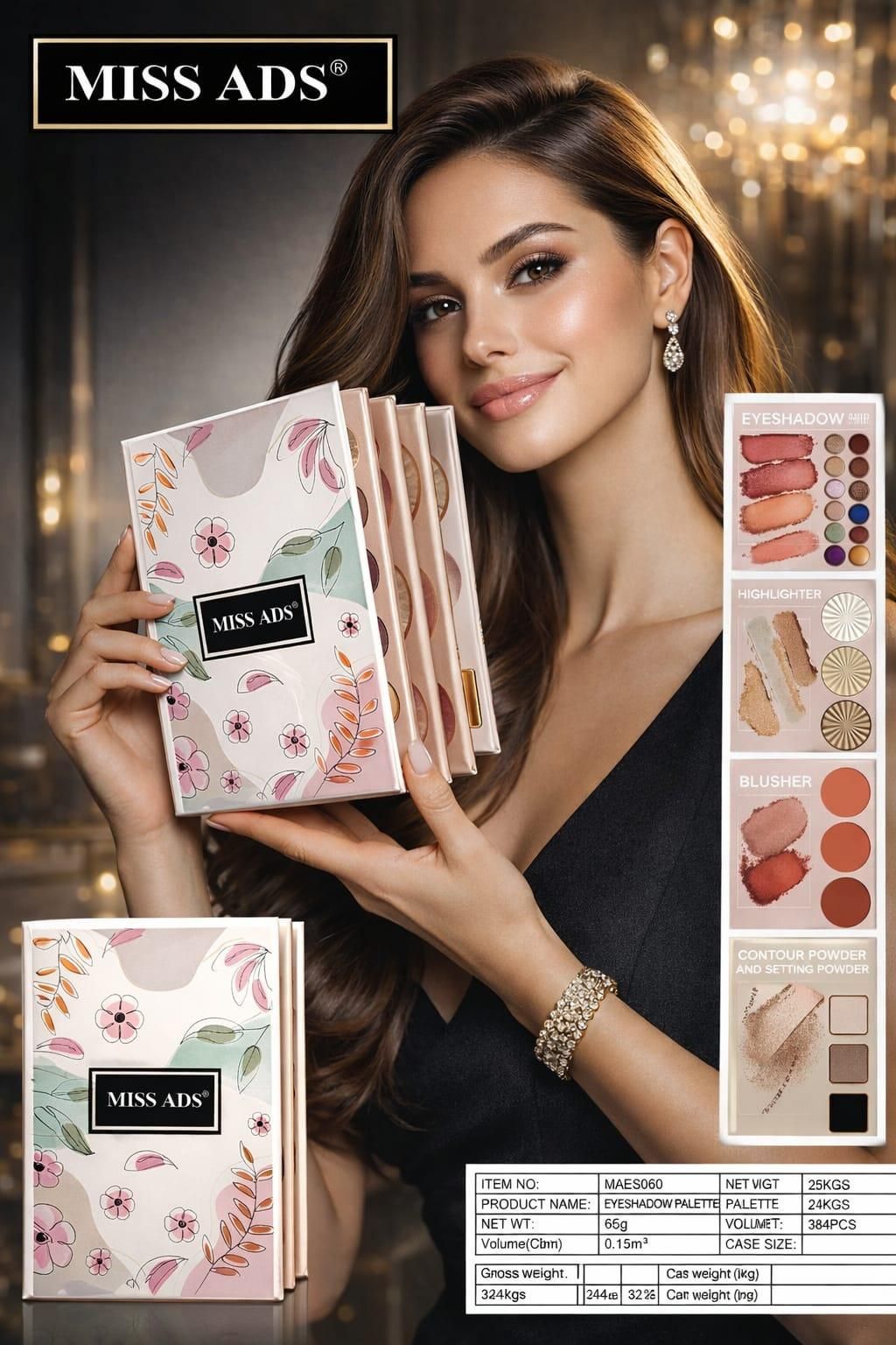 Professional Multipurpose 4-in-1 Makeup Book