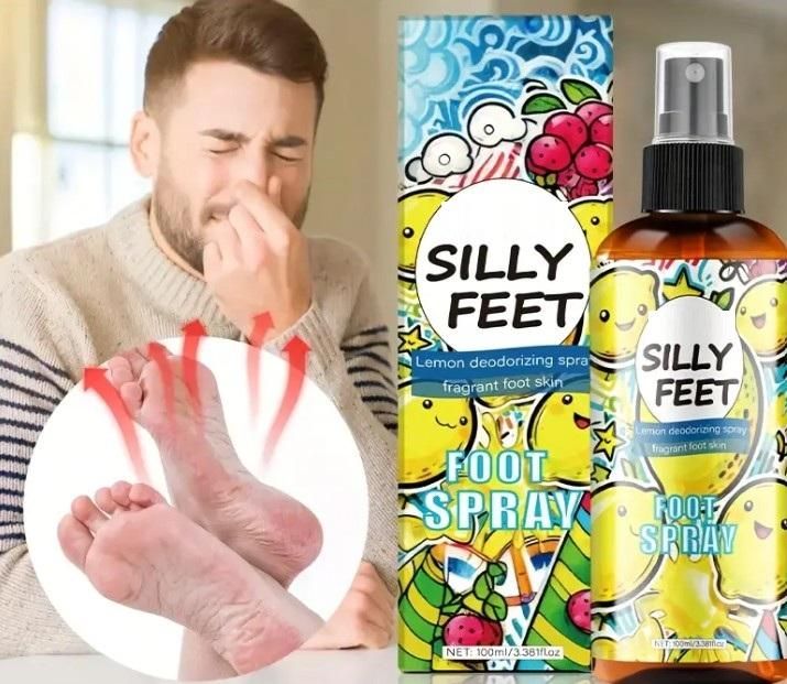 Silly Feet Lemon Foot Spray – 100ml Each (Pack of 2)