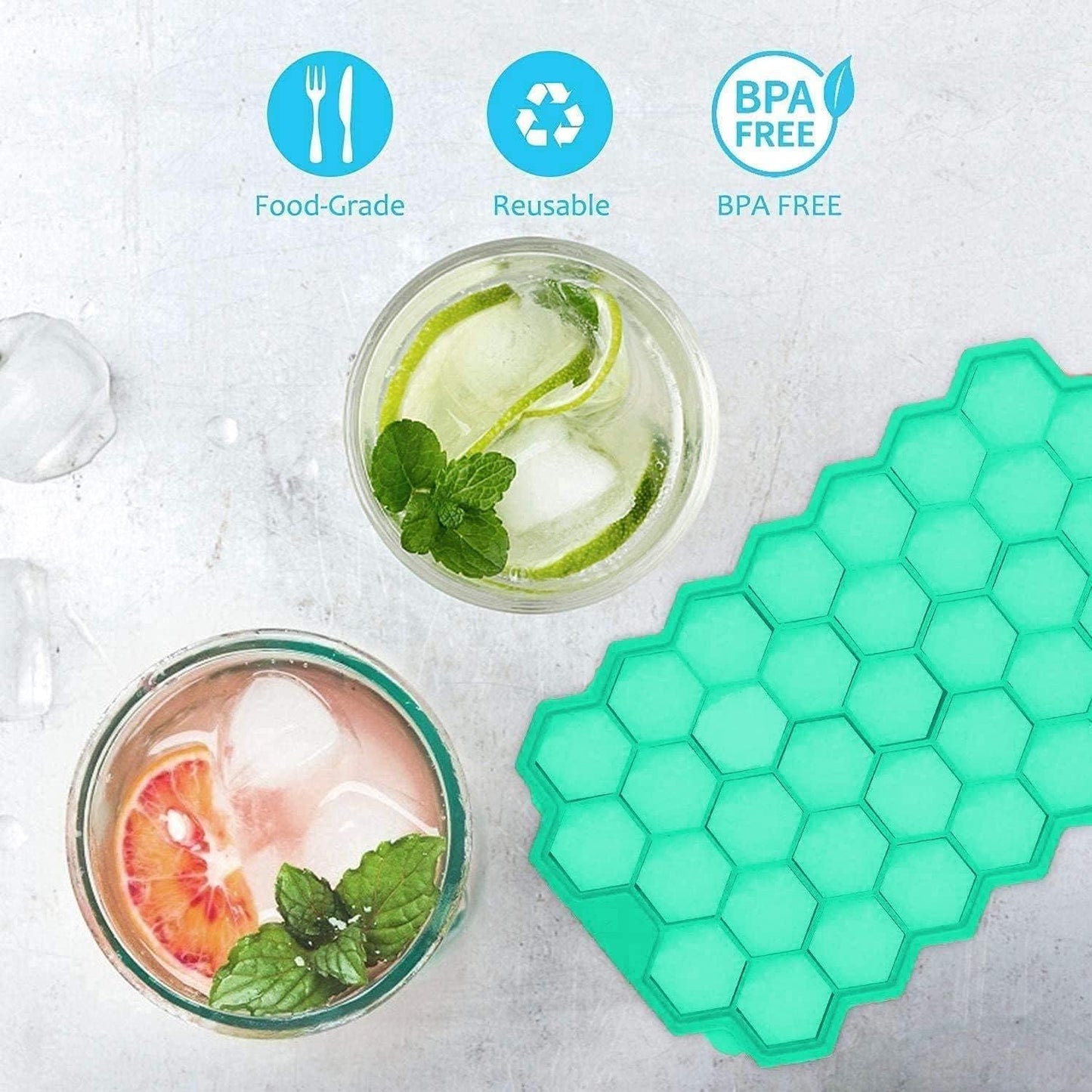 Ice Cube Maker Tray – Pack of 2