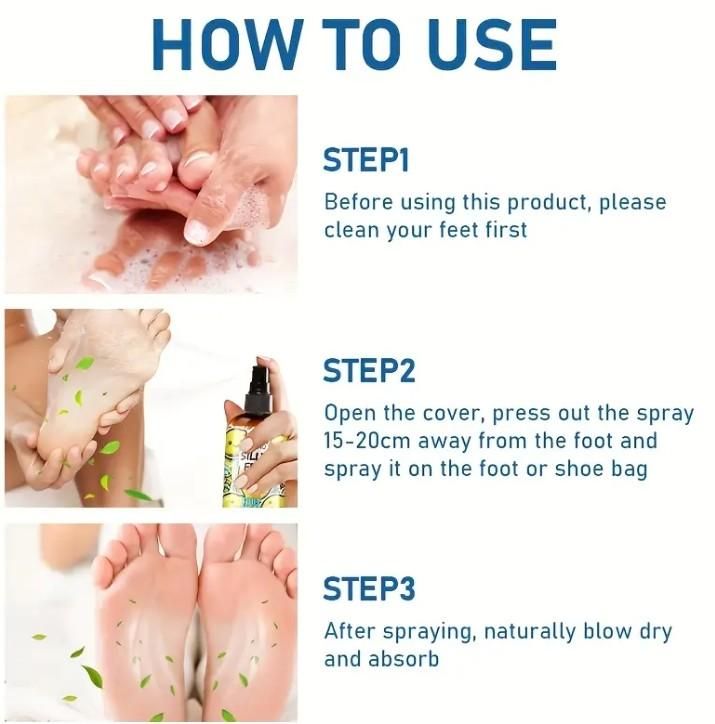 Silly Feet Lemon Foot Spray – 100ml Each (Pack of 2)