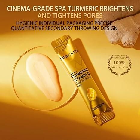 Turmeric Vitamin C Firming Mask – 10 Pc Tube Set