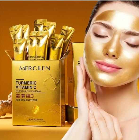 Turmeric Vitamin C Firming Mask – 10 Pc Tube Set