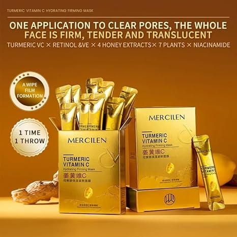 Turmeric Vitamin C Firming Mask – 10 Pc Tube Set