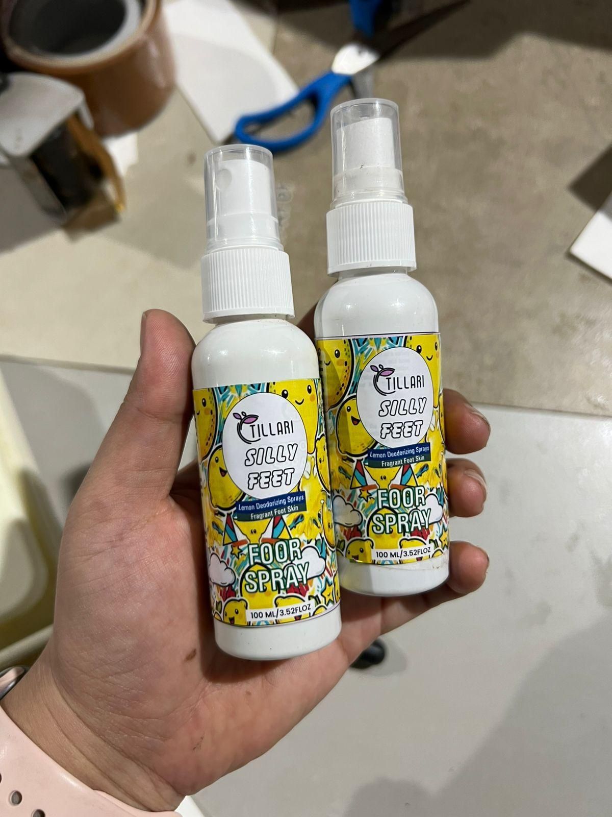 Silly Feet Lemon Foot Spray – 100ml Each (Pack of 2)