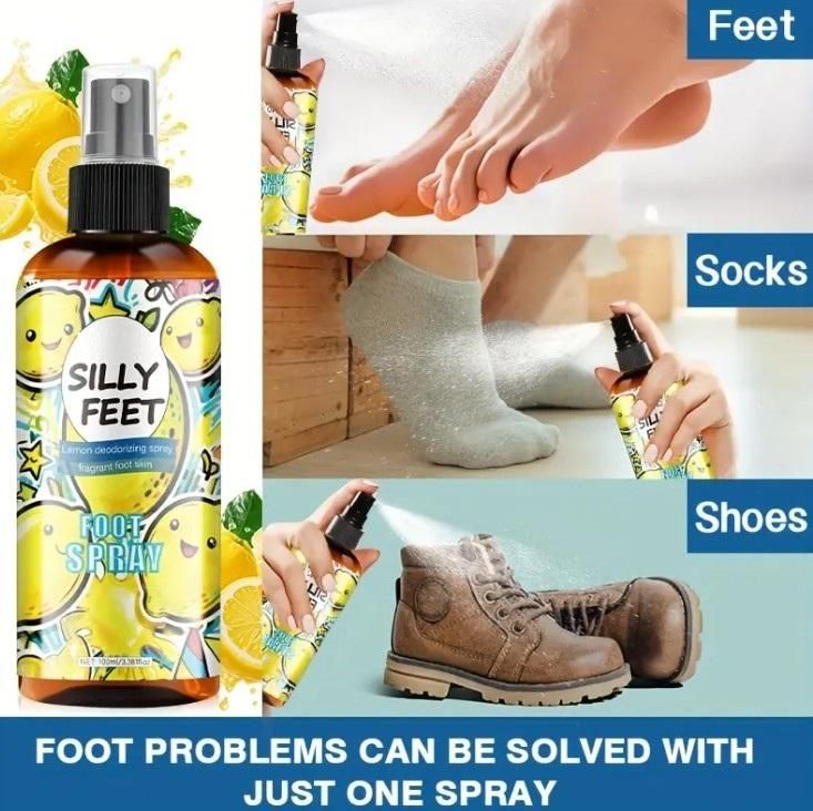 Silly Feet Lemon Foot Spray – 100ml Each (Pack of 2)