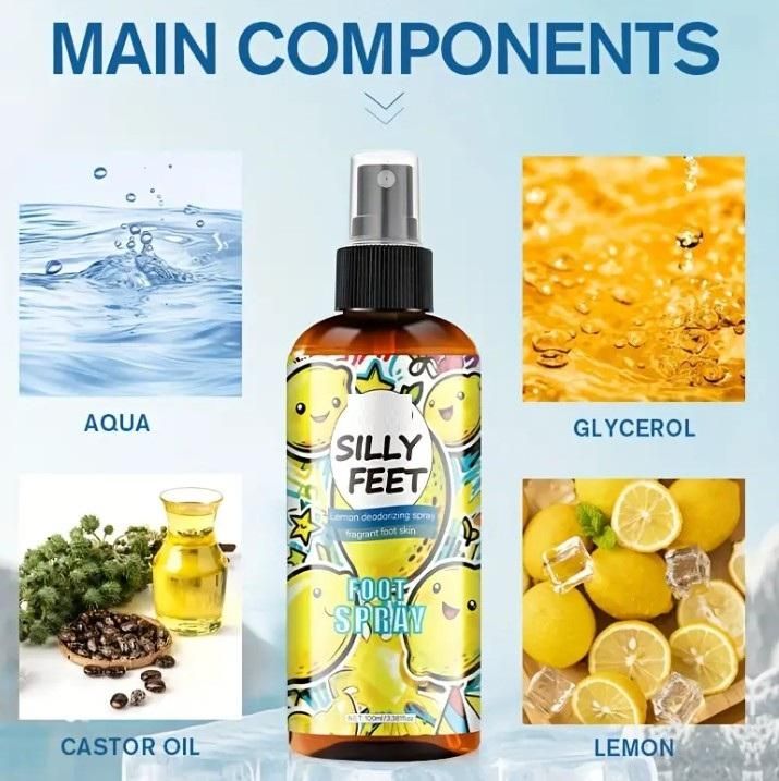 Silly Feet Lemon Foot Spray – 100ml Each (Pack of 2)