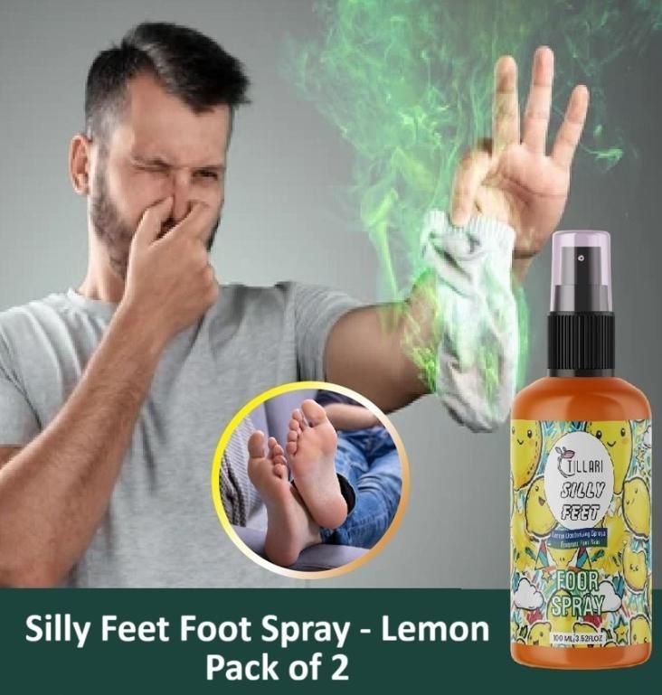 Silly Feet Lemon Foot Spray – 100ml Each (Pack of 2)