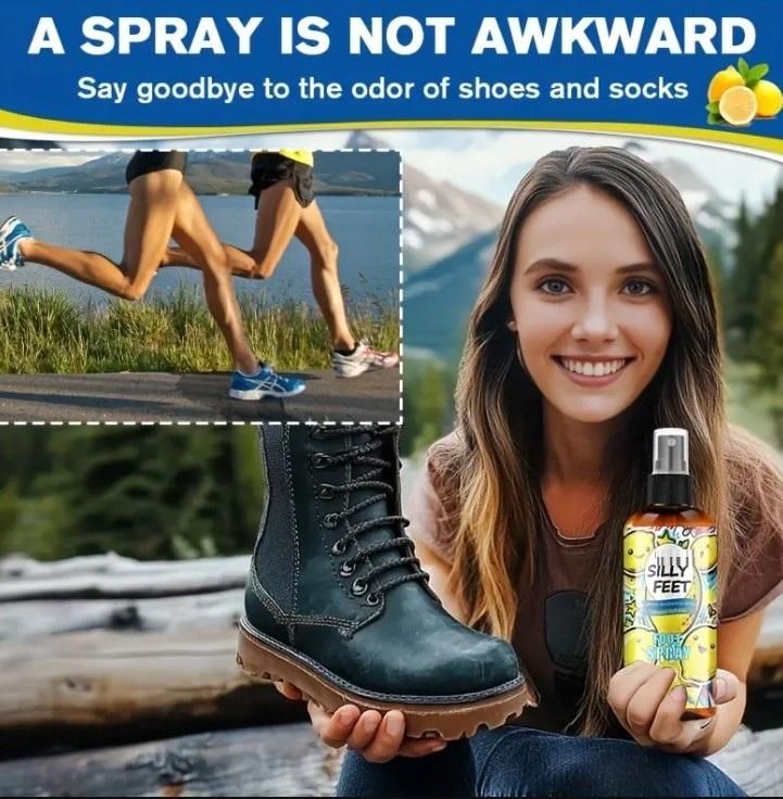 Silly Feet Lemon Foot Spray – 100ml Each (Pack of 2)